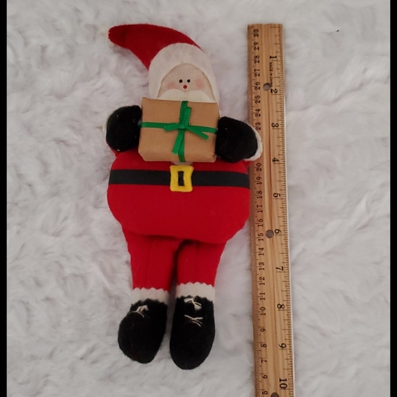 Handmade Santa Claus ornament happy chic country folk style Holiday Christmas - Picture 4 of 5